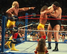 Andre The Giant V Hulk Hogan Macho Man Randy Savage 8X10 Photo Wrestling Picture - £4.58 GBP