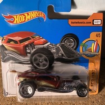 2017 Hot Wheels #100 Surf&#39;s Up 4/5 SURF CRATE Maroon w/5 Spokes Wheels - £10.18 GBP