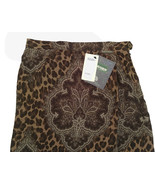NEW $499 Geiger of Austria Skirt!  Silk  Long  Brown &amp; White  Leopard  M... - $218.81 CAD