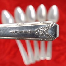 6X Teaspoons Milady by Oneida Community Silverplated Flatware 1940 6 1/4&quot; - $24.98