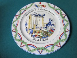 API Lco France French Revolution Bicentennial Plate Nib Prise De La Bastille Orig - £51.43 GBP