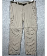 Columbia Mens Convertible Pants 42x32 Shorts Cargo Beige Gorpcore Hiking... - $406.24 MXN