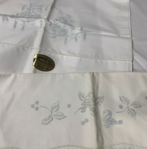 Vintage &quot;to be embroidered&quot; Unfinished Pillowcases Squirrels On Twig + Bird - £7.49 GBP