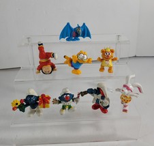 Lot of 8 Assorted Vintage Smurf Beach Bunnies Garfield Muppet Babies Figurines - £14.28 GBP
