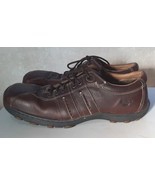 Dr Doc Martens Brown Leather Jim Square Toe Men Size 10 Lace Sneaker Sho... - £31.13 GBP
