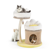 Cat Tree Small Cat Tower with 2 Removable and Washable Perches-White - Color: Wh - $2,673.89 MXN
