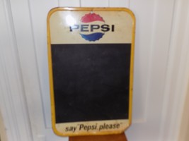 Vintage Pepsi Chalkboard Say Pepsi Please Metal Sign - $168.30