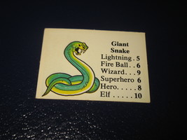 1980 TSR D&amp;D: Dungeon Board Game Piece: Monster 3rd Level - Giant Snake - $1.00