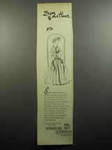1957 Bergdorf Goodman Fashion Ad - Dress of the Hour - £14.46 GBP