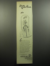 1957 Bergdorf Goodman Fashion Ad - Dress of the Hour - £13.82 GBP