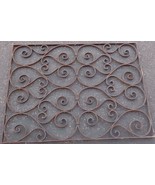 Vintage Wrought Iron Decorative Panel - VGC - ORNATE CURLY DESIGN - GREA... - $296.99
