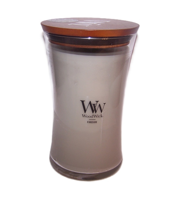 WoodWick Fireside Large Hourglass Scented Candle 21.5 oz