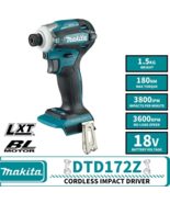 Makita DTD172 Impact Driver Drill 180Nm 18V Brushless Moter Cordless TOO... - $84.14