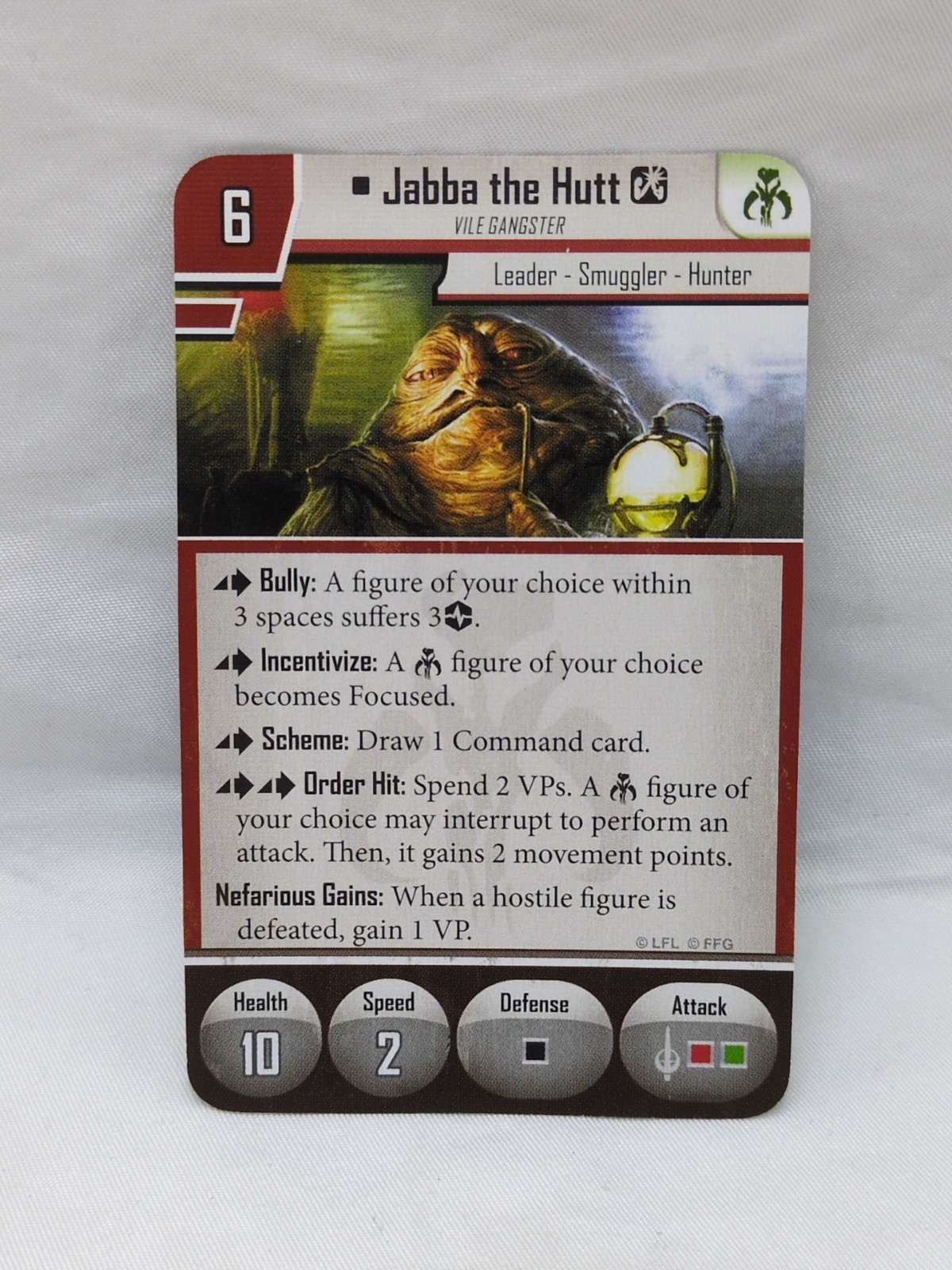 (3) Star Wars Imperial Assault Jabba The Hutt Villain Pack Cards Item image 2