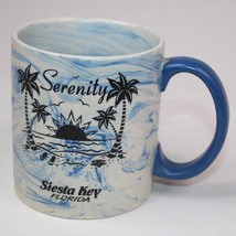 Serenity Siesta Key Florida Coffee Mug Blue Tea Cup Palm Trees Sun Sand ... - $10.70