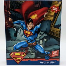 Superman Prime 3D 500 Pc Puzzle 24x18&quot; - New (Prime 3D) - $9.89