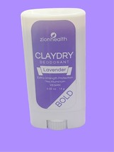 Zion Health Clay Dry Mini Deodorant Stick in Lavender .5 oz 14 G Mini NWOB - £7.95 GBP