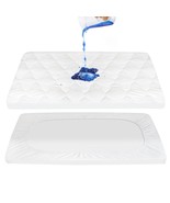 Pack N Play Mattress Pad Sheets Cover Waterproof, Soft Quilted Pack And ... - £21.93 GBP