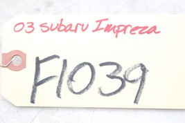 02-04 SUBARU IMPREZA SEDAN Engine Brain Computer Control Module F1039 image 12