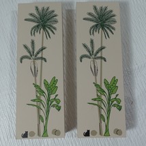 The Cat&#39;s Meow Palm Trees Coconuts banana Wooden Shelf Sitter 1994/1999 Faline - £10.27 GBP