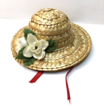 Vintage Straw Hat for Lasting Impressions Companion Collection  12&quot; Doll - £11.02 GBP