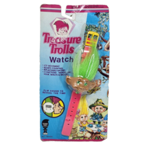 Vintage 1992 Tara Toy Treasure Troll Watch Green Hair Circle Sealed In Package - £22.33 GBP