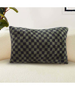 SOGA 2X 30cm Urban Light Luxury Dark Green Checkered Lumbar Throw Pillow - $83.50