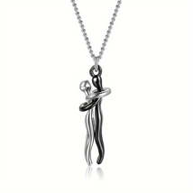 Creative Couple Hugging Pendant Necklace Sweet Gift for Couples - £12.00 GBP