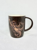 Starbucks Coffee Mug Split Tail Mermaid Siren Brown Copper 40th Anniversary 2011 - $13.85