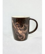 Starbucks Coffee Mug Split Tail Mermaid Siren Brown Copper 40th Anniversary 2011 - $13.85