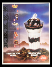 1985 Dairy Queen Ice Cream Sundae Circular Coupon Advertisement - £14.80 GBP