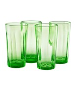 LOT OF 4 Kassie High Ball Tumbler, Kiwi  6&quot;x3.4&quot;- ARTLAND - £47.46 GBP