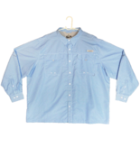 Habit Fishing Shirt Adult 3XL 3XG Bahama Blue Check Solar Factor 40+ Men... - $25.36