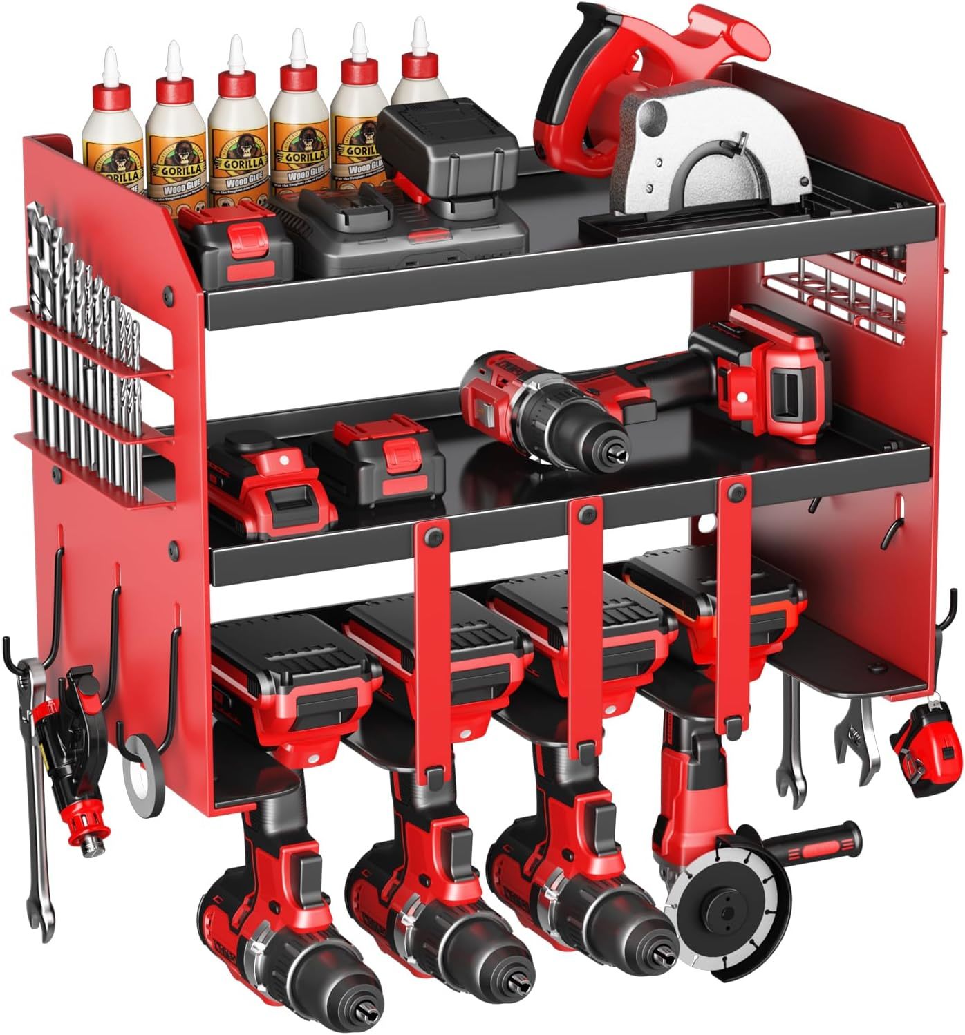 Power Tool Organizer Wall Mount - 120Lbs Load 3 Layers Storage, Gifts Fo... - $37.98