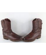Vintage 90s Chippewa Boots Mens 10.5 EE Leather Pull On Cowboy Boots Oxb... - $2,738.47 MXN