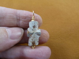 (CR504-12) 5/8&quot; Fairy Stone Pendant Christian Cross Staurolite Crystal Gold - £15.01 GBP
