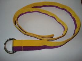 NWT Polo Ralph Lauren Grosgrain Ribbon Belt Size Small  Purple &amp; Yellow  - £13.37 GBP