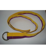 NWT Polo Ralph Lauren Grosgrain Ribbon Belt Size Small  Purple &amp; Yellow  - £13.54 GBP