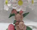 Bath &amp; Body Works Candle Holder 3-Wick Spring Easter BUNNY BOUQUET PEDESTAL - $96.49