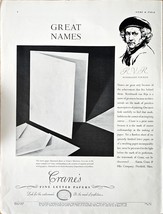 CRANE&#39;S FINE LETTER PAPERS - 1931 Vintage Print Ad - REMBRANDT VAN RIJN-VTG - €9,64 EUR