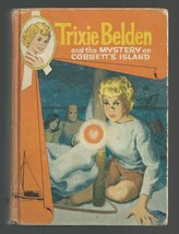 Trixie Belden  MYSTERY ON COBBETT&#39;S ISLAND  1st edition  Cameo Cover 196... - £12.60 GBP