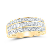 10kt Yellow Gold Mens Baguette Diamond Band Ring 7/8 Cttw - £883.25 GBP