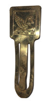 Vintage Pegasus Winged Horse Money Paper Clip Bookmark Gold Tone 3&quot; - $11.57