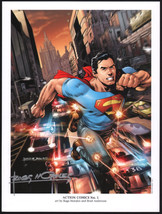 Superman Action Comics #1 SIGNED Rags Morales New 52 DD Portfolio Art Print - £31.14 GBP
