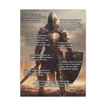  Efesios 6:11-18 Armour Of God Standing Warrior Spanish Christia - £59.79 GBP+