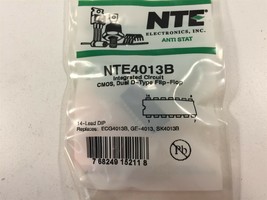 (20) NTE4013B Integrated Circuit CMOS, Dual D−Type Flip−Flop 4013B - Lot of 20 - £31.96 GBP