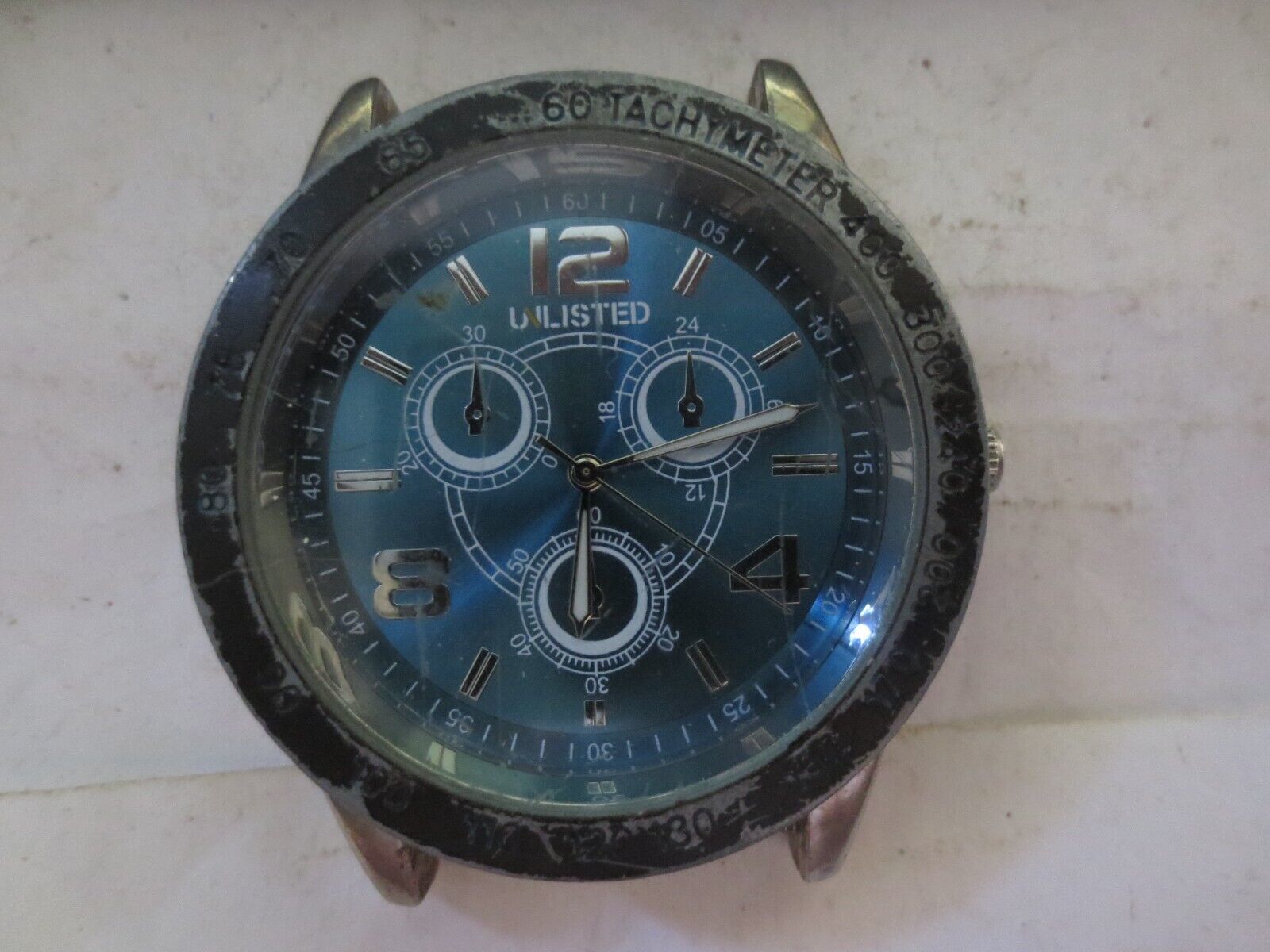Kenneth Cole Unlisted Quartz Watch UL1221 Chronograph Tachymetre - $9.49