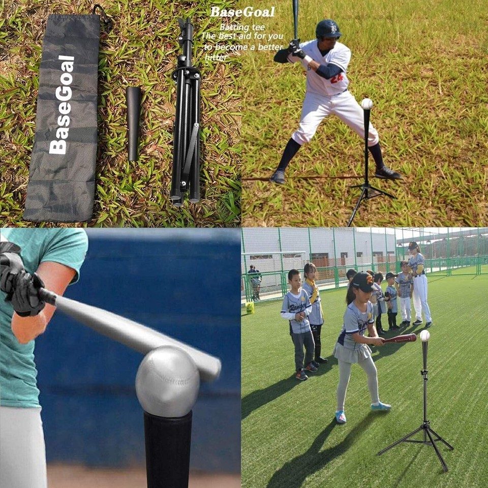 Portable Baseball Tee & Tripod Stand - Height Adjustable for Batting Practice Item image 9
