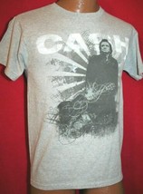 Johnny Cash Wings &amp; Us Flag T-SHIRT Adult Small Country Music Man In Black - $12.86