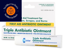 Globe Triple Antibiotic First Aid Ointment, 1 Oz. 1 Ounce (Pack of 1), White  - £12.13 GBP